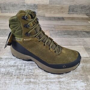 Vasque Torre AT GTX Mens Hiking Shoes Sz 7 Dark Olive Lace Up Mid Top Waterproof